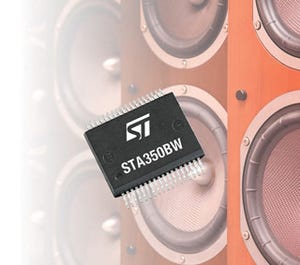ST、50W出力を外付けヒートシンク不要で実現するオーディオSoCを発表