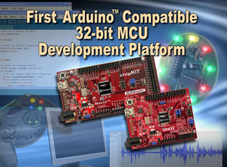 Microchip、PIC32ベースのArduino互換開発キットを発表