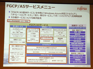 富士通、Windows Azureを活用したクラウドサービスの提供を開始