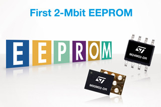 ST、2Mビット容量のシリアルEEPROMを発表