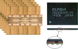エルピーダ、TSV積層技術によるDDR3 SDRAMのサンプル出荷を開始