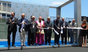 シャープらが手がけるイタリア最大の太陽電池工場が開所