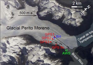 北大、カービング氷河の底面水圧の上昇が移動速度を速めることを確認