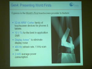Cypress、ARM Cortexコアを搭載した第4世代タッチソリューションを発表