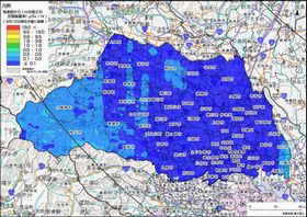 文科省、埼玉県・千葉県の放射性セシウムの分布マップを公開
