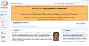 Wikipediaイタリア版、全ページに抗議文を掲載して新法案に反対