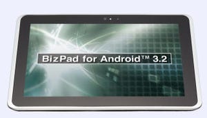 パナソニック、Android 3.2を搭載し堅牢設計のモバイル端末「BizPad」
