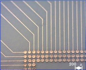 産総研など、インクジェット方式による低抵抗な微細銅配線技術を開発