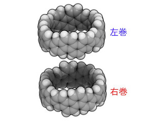 東北大、右巻き・左巻きらせん型最短CNTのボトムアップ化学合成に成功