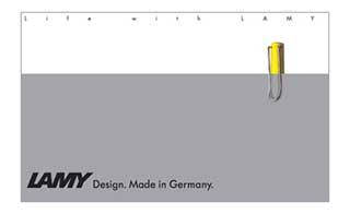 ドイツ生まれの筆記具ブランド「LAMY」から、デザインブックが新発売