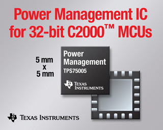 TI、自社リアルタイム制御32ビットMCUなど向け全機能内蔵電源管理ICを発表