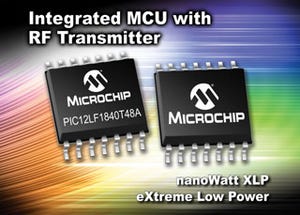 Microchip、Wireless内蔵の8bit PIC MCUを発表