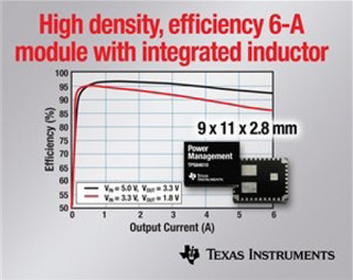 TI、高電力密度を実現したインダクタ内蔵の6Aパワーモジュールを発表