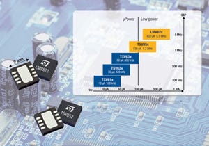 ST、高精度化と小型化を実現した低消費電力オペアンプを発表