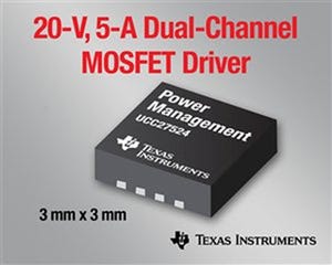 TI、高効率および高信頼性を提供する高性能MOSFETドライバを発表