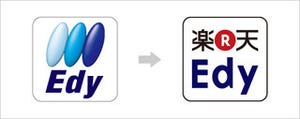 ビットワレット、電子マネー「Edy」の新ロゴ発表