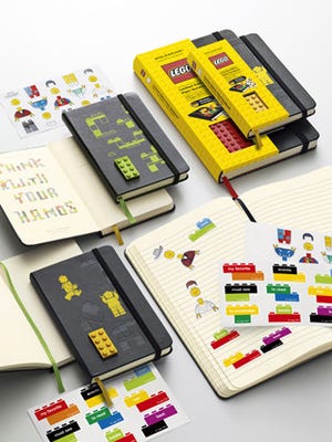 モレスキン、LEGOブロックを埋め込んだ限定版ノートブック発売