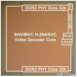 ISSCC 2012 - 早大、スーパーハイビジョン(8K4K)用ビデオ複合LSIを開発