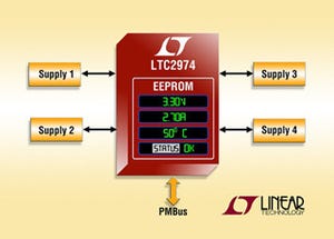 Linear、EEPROM搭載電源マネージャ「LTC2974」を発表