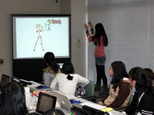理系女子中高生がScratch＋Kinectで身体を動かすプログラミングに挑戦!