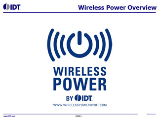 IDT、1チップワイヤレスパワートランスミッタ/レシーバ製品を発表