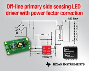 TI、調光機能なしのLED照明向けオフライン・コントローラを発表