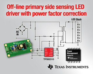 TI、調光機能なしのLED照明向けオフライン・コントローラを発表