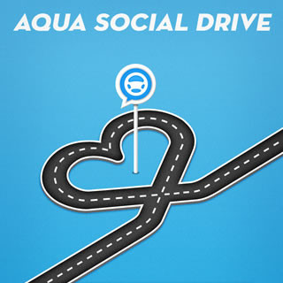 トヨタ、ドライブをもっと楽しく新しいものにする「AQUA SOCIAL DRIVE」