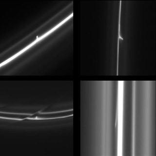 土星の環に輝く痕跡「ミニジェット」を発見 - 探査機「カッシーニ」が撮影