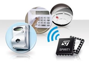 ST、スマートメータなど向けに低消費電力の高性能無線トランシーバICを発表