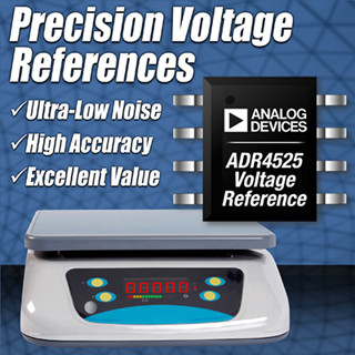 ADI、ローノイズ/高精度の電圧リファレンス・シリーズを発表
