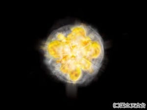 国立天文台など、超新星爆発はでこぼこの3次元構造を持っていることを解明