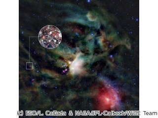 アルマ望遠鏡、科学評価観測で若い2連星の周囲に糖類分子を発見