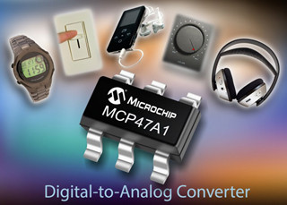 Microchip、I2C/SMBusで接続される揮発性6bit DACを発表