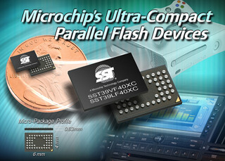 Microchip、パラレルNORフラッシュメモリ4製品を発表