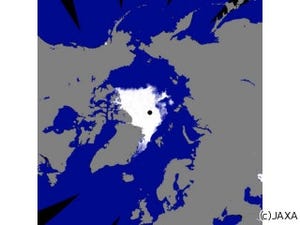 JAXA、北極海の海氷が観測史上最小面積の349万平方kmを記録したことを発表