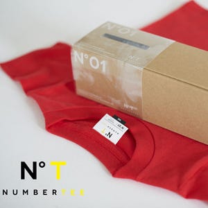 パッケージもデザイン可能なプリント用無地Tシャツ「NUMBER TEE」