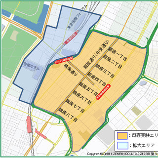 東京都、「東京ユビキタス計画・銀座」のスマホ実証実験 対象エリアを拡大