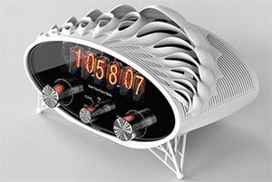 INTER-CULTURE、3Dプリントで製造するニキシー管搭載ラジオ時計を限定発売