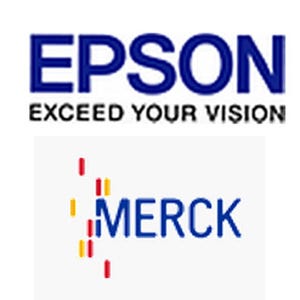 エプソン、独Merckに大型ディスプレイ向け有機ELインク技術を供与