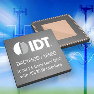 IDT、マルチキャリア広帯域無線機器向けにデュアル16ビットDACを発表