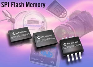 Microchip、2/4/8MbitのNORフラッシュを採用したSPI Flash 3製品を発表