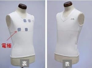 NTT、着衣だけで心拍・心電図の常時モニタリングが可能となる素材を開発