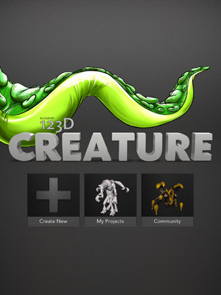 3Dプリントにも対応!! 指先でモデリング可能なiPadアプリ「123D Creature」