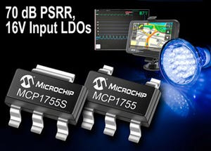 Microchip、16Vまで利用できるLDO電圧レギュレータを発表