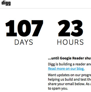 捨てる神あれば拾う神あり? 落胆するGoogle Reader利用者にDiggが救いの手