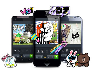 有名イラストレーターの作品も続々!「LINE camera」がスタンプショップ公開