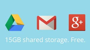 Google、GmailとDriveのストレージを統合、無料15GBに