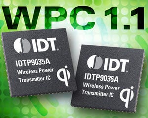 IDT、WPC 1.1 Qi認証済のワイヤレス給電トランスミッタ製品を発表