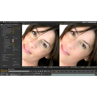 肌のしわや染みが自動で消える、進化したスキンレタッチ用AEプラグイン登場
